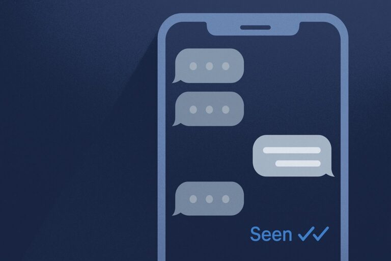 An image showing message read receipts