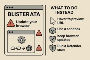 If someone sends you a link to “Blisterata,” don’t click it before reading this